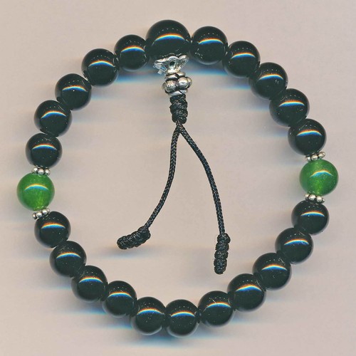 Bracciale nero giada e - giada,