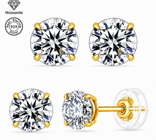 Orecchini perno argento - a,