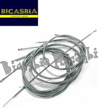 1956 - KIT CAVI FILI FRIZIONE CAMBIO GRIGI ASSEMBLATI VESPA 125 SUPER GT GTR TS