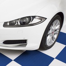 Piastrella per pavimento officina garage SOGI PAV-02-BL in PVC blu - 50x50cm