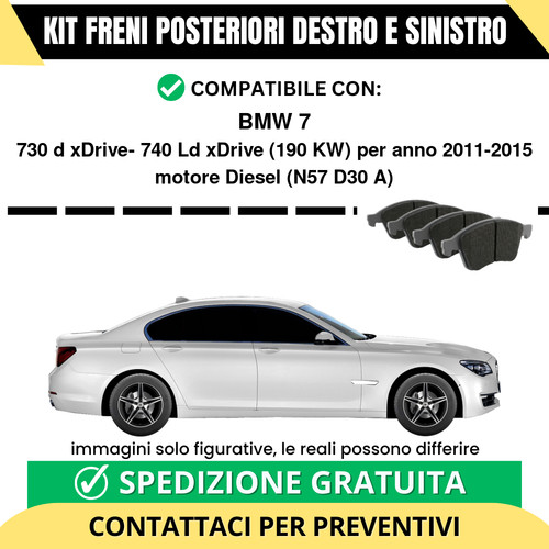 Pastiglie freno posteriori bmw - posteriori,