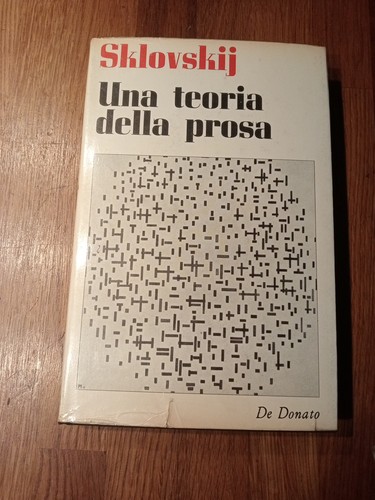 Una teoria della prosa - della,