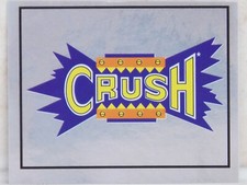 WWF CRUSH LOGO FOIL MERLIN 1994 STICKER 204 WRESTLING WWE ALBUM 1993 WCW