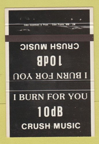 Copertina matchbook i burn - -,
