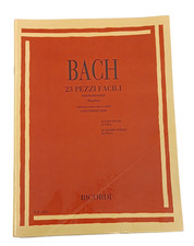Bach 23 Pezzi Facili per Pianoforte Mugellini Usato Spartiti Senza Cd Piano