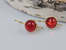 Orecchini in ambra rossa