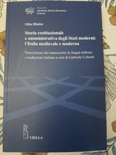 Storia costituzionale e amministrativa degli Stati moderni: l'Italia medievale e
