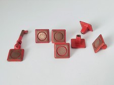 Pomelli quadrati 6 pezzi antichi per mobili vintage cassettiera con cassetti