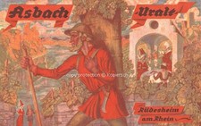 Ruedesheim sbach antico non viaggiato 1920 ca.