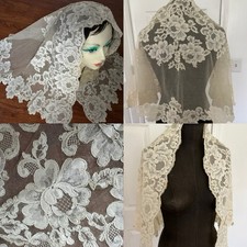 Antico velo da sposa 19c