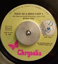 Jethro Tull 45 Ita -1972 Thick