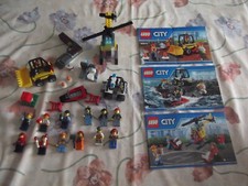 lotto 3 set LEGO starter pack 60072 60100 60127 polizia aeroporto cantiere city