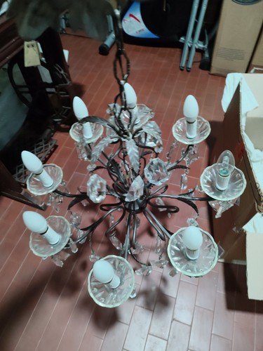 Lampadario cristallo antico - cristallo,