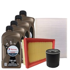 Kit tagliando Citroen C1 II Peugeot 108 Toyota Aygo 1.0 Kit 3 Filtri 4 Olio 5W40