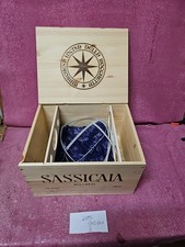 Sassicaia 2021 cassa di legno vuota  da 6 bottiglie con veline e fascette