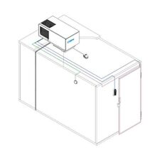 CELLA FRIGORIFERA POSITIVA CON GRUPPO FRIGO MONOBLOCCO CIBIN KUMA 11225N-04
