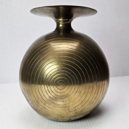 Vaso sfera ottone italiano