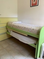 Letto a castello (boiserie) compresa di materassi in lattice