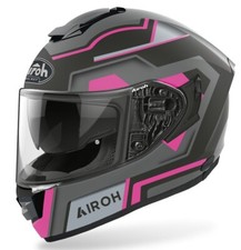 CASCO FIBRA INTEGRALE DOPPIA VISIERA AIROH ST501 SQUARE PINK MATT  TG M