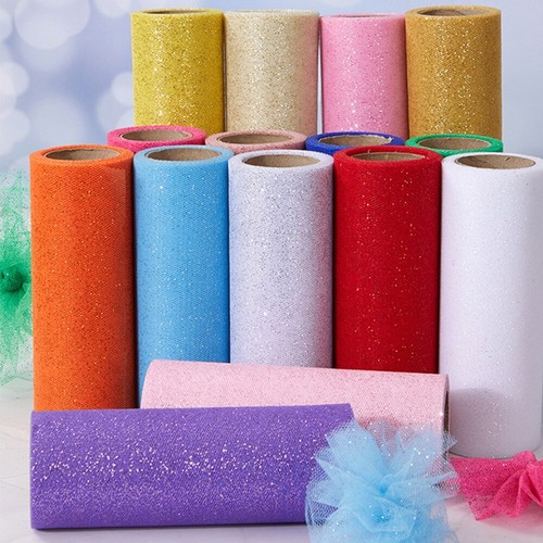 Rotoli tulle glitterato - tulle,