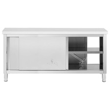 Tavolo armadiato inox con