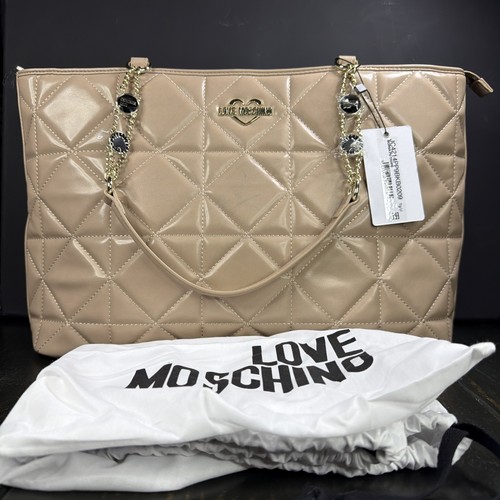 Moschino love faux quilted - love,