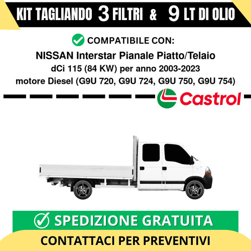 Tagliando per nissan interstar - tagliando,