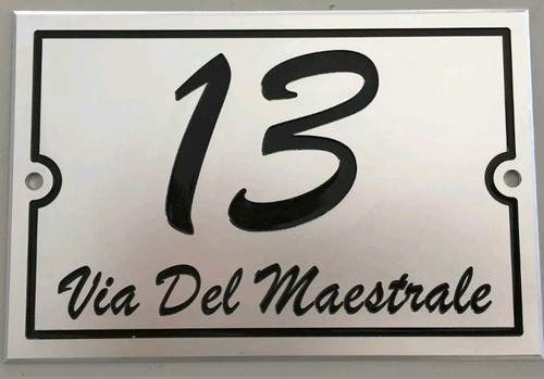 Targa numero civico - targa,