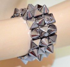Bracciale donna grigio a molla