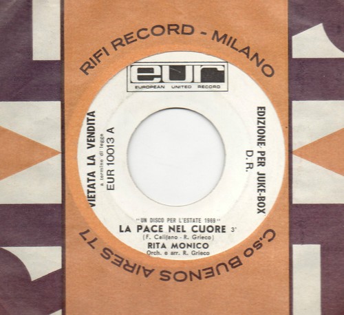 Rita monico raro disco - rita, 45