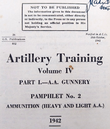 Ww2 anti aircraft - "anti-aircraft", gunnery
