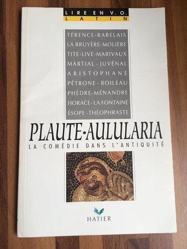 Plaute aulularia comédie - plaute-aulularia.,