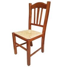 Sedia Silvana paglia noce casa