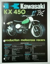 Kawasaki KX 450 de 1975 UK