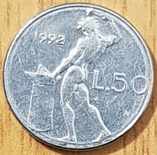 Italia moneta lire - moneta, 50