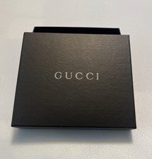 Autentica confezione regalo Gucci cartone marrone oro logo circa 6x5 1/2x1 3/4