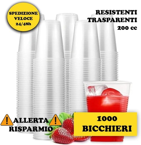 1000 bicchieri plastica - 1000,