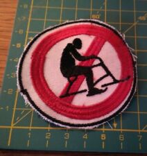 toppa ricamata patch NO SCI SKI BIKE 
