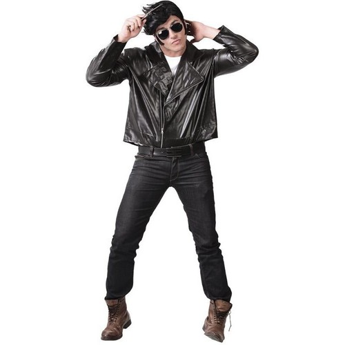 Giacca finta pelle carnevale - finta,