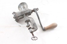 1 X Vecchio Macinacarne Moravia Vintage Decorazione Con Morsa