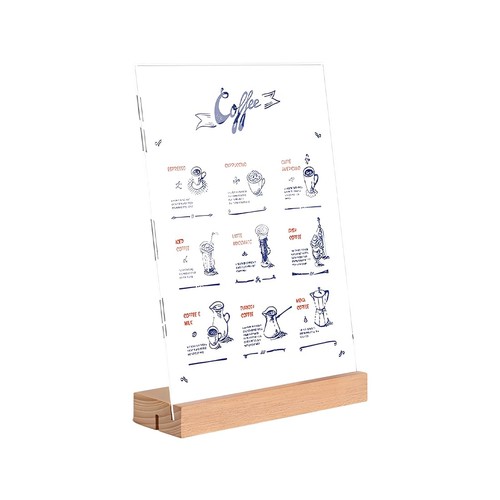Porta menu espositore da - a6,