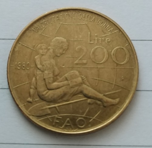 Commemorative 200 lire 1980 - lire,