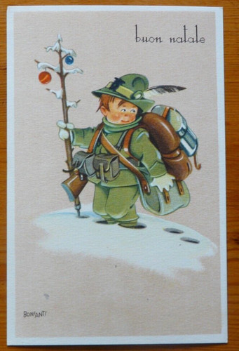 Cartolina buon natale - cartolina, di