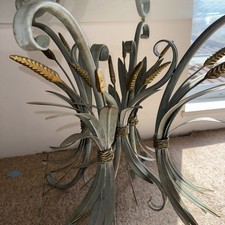 Tavolino da caffè vintage anni 60 in pecore di grano