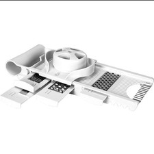 Affettatrice Multiuso 5 in 1 con Lame in Acciaio Inox