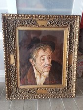 Quadro di Tullio Grassi di fine anni 70 rapprentante un uomo anziano. 