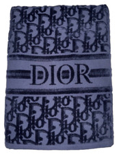 Telo mare Dior blu navy logo