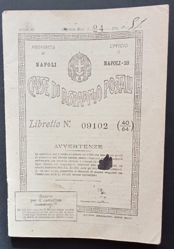 Libretto casse risparmio - casse,