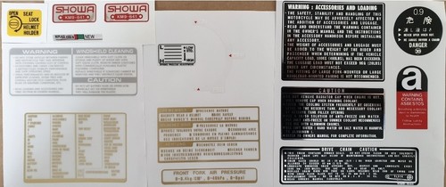 Kit decalcomanie avvertimento - ,