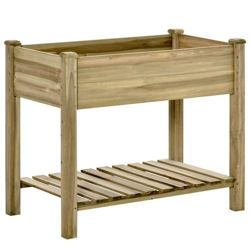 Fioriera rialzata legno - rialzata, in